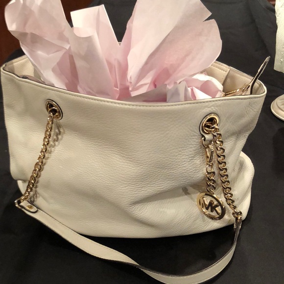 KORS Michael Kors Handbags - Michael Kors Cream colored leather tote bag